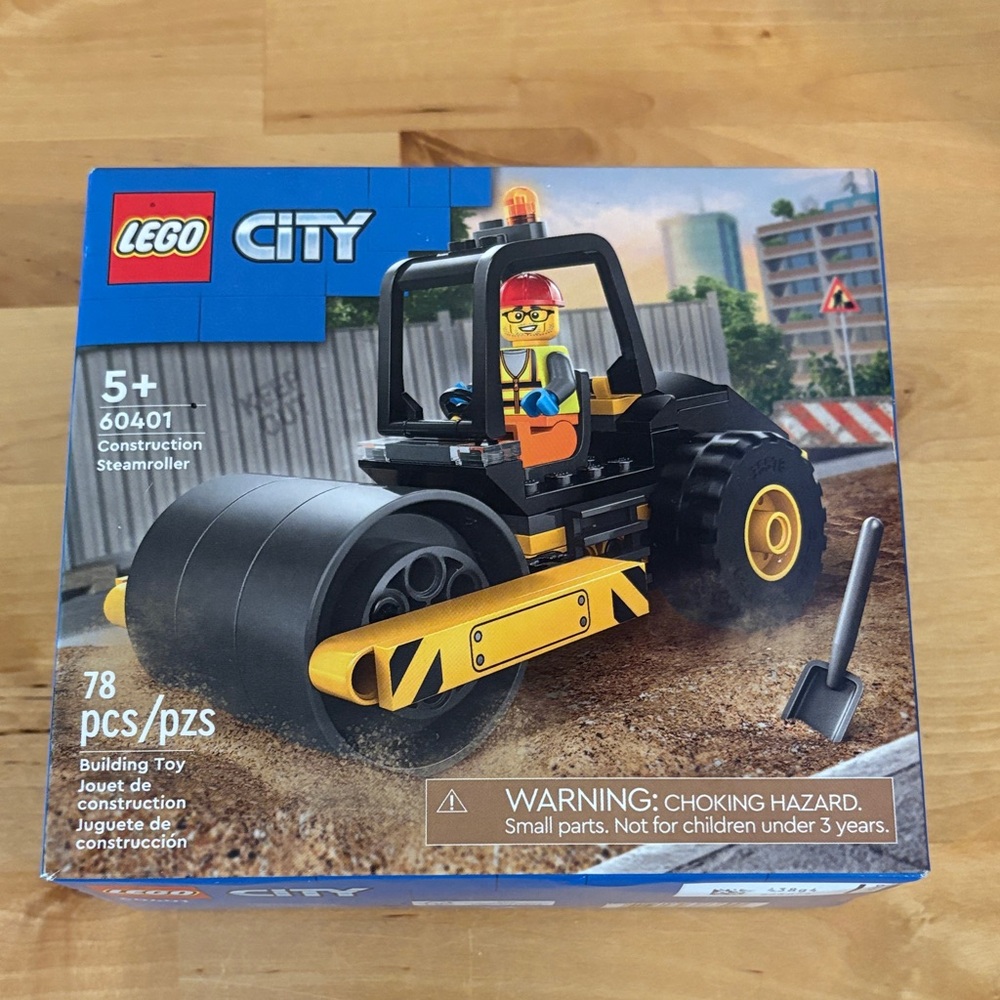 LEGO City Yellow and Black Steamroller Set